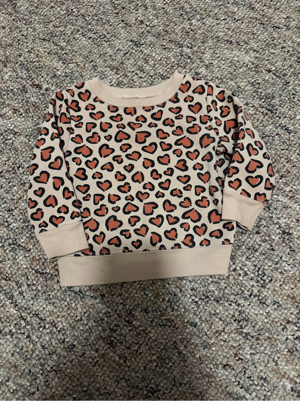 Heart Print Sweatshirt
